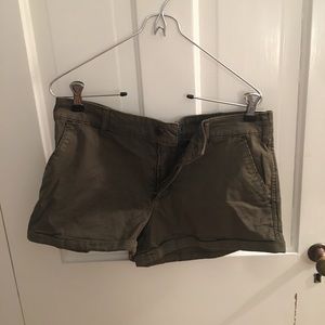 Abercrombie camo green cheeky shorts